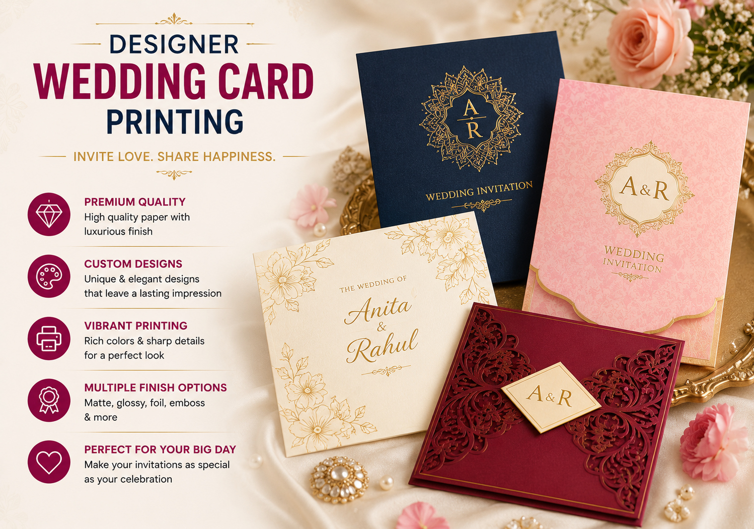 Designer Wedding Card Printing