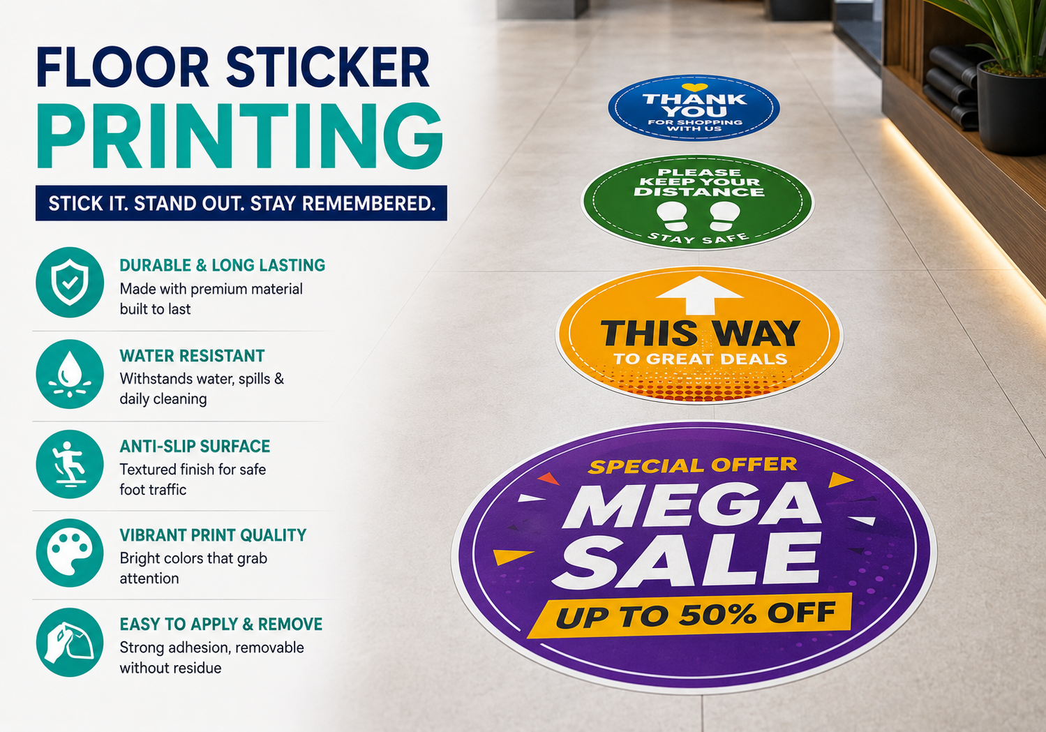 Floor Sticker Printing